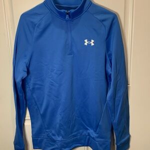 NWT Under Armour Blue Fleece Pullover 1/4 Zip Sweater Size S